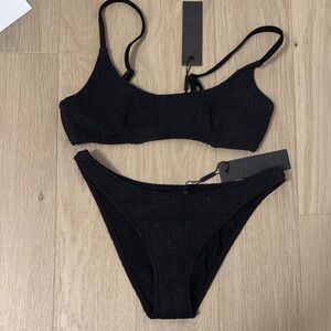 Triangl Black Bikini Set